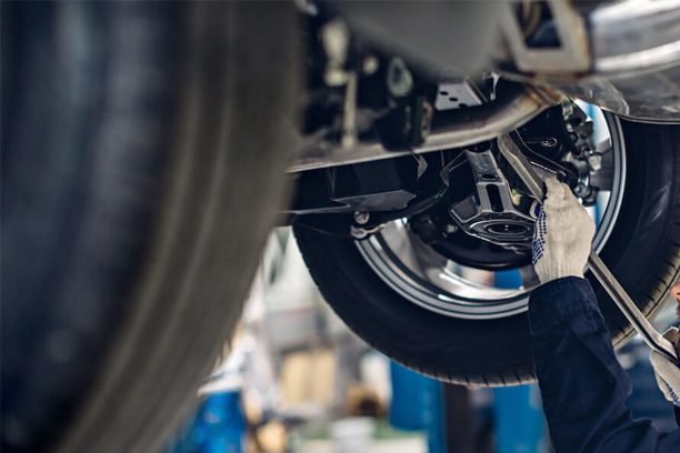 Suspension and chassis work at GearHead Workshop Dubai